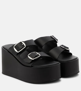 Coperni Leather platform sandals