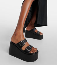 Coperni Leather platform sandals