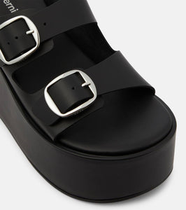 Coperni Leather platform sandals