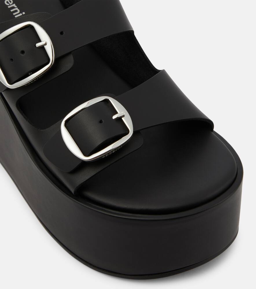Coperni Leather platform sandals