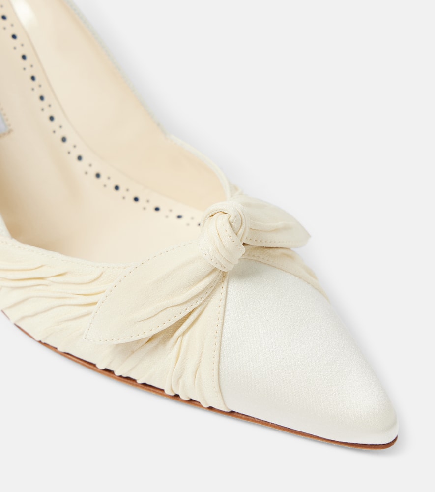 Manolo Blahnik Terka bow-detail satin pumps