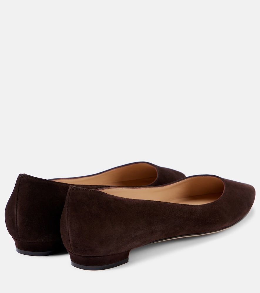 Manolo Blahnik Lanza BB suede ballet flats