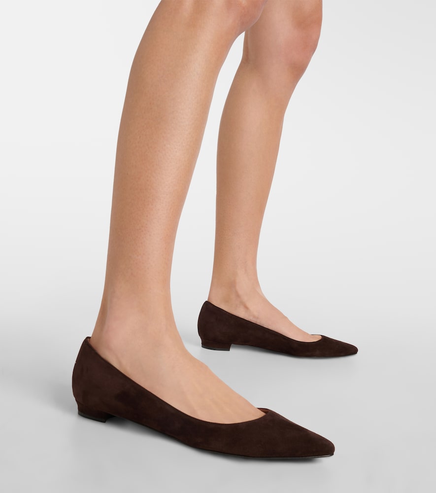 Manolo Blahnik Lanza BB suede ballet flats