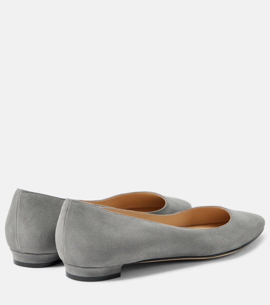 Manolo Blahnik Lanza BB suede ballet flats