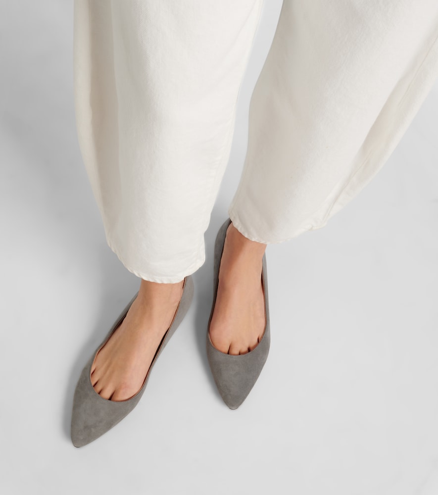 Manolo Blahnik Lanza BB suede ballet flats