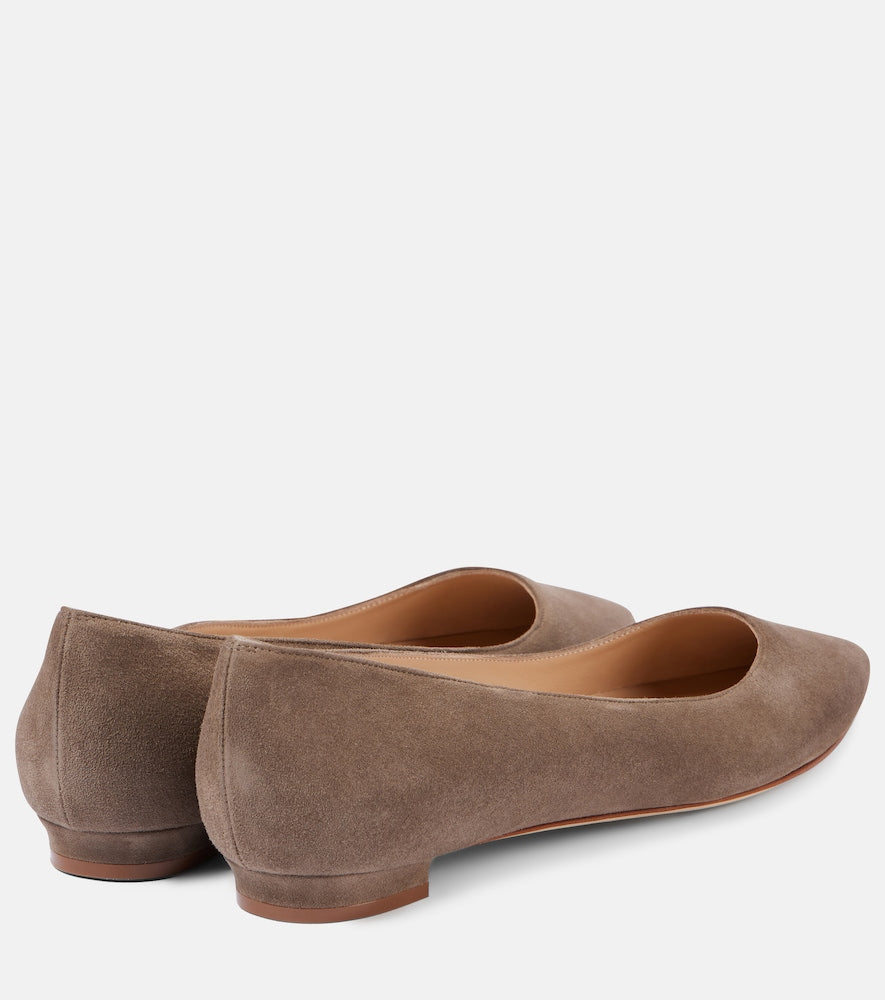 Manolo Blahnik Lanza BB suede ballet flats