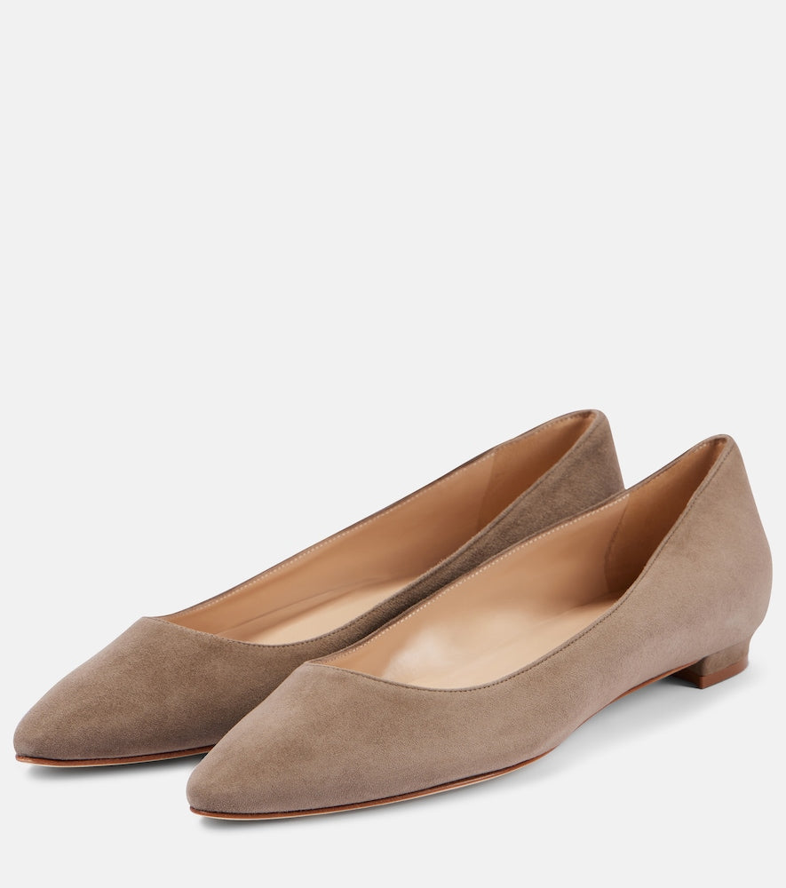 Manolo Blahnik Lanza BB suede ballet flats