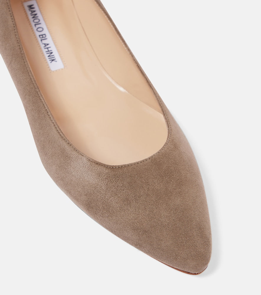 Manolo Blahnik Lanza BB suede ballet flats