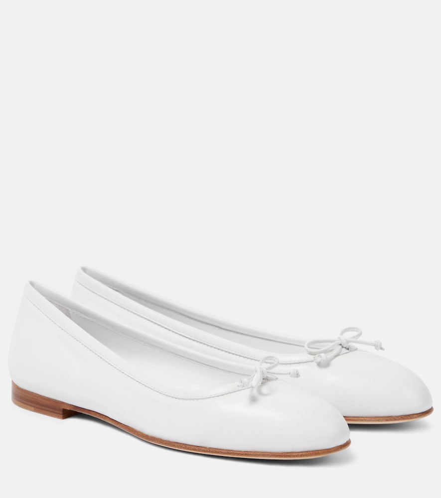 Manolo Blahnik Verallii leather ballet flats - Manolo Blahnik Verallii 皮革芭蕾平底鞋