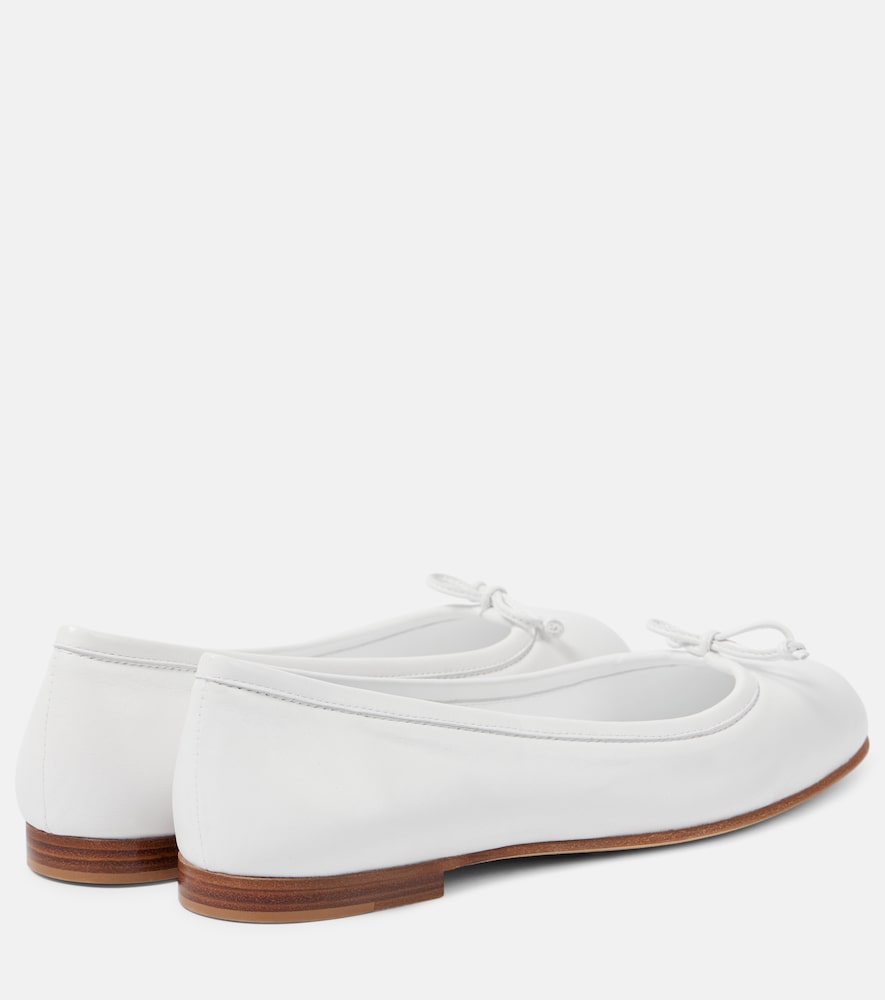 Manolo Blahnik Verallii leather ballet flats