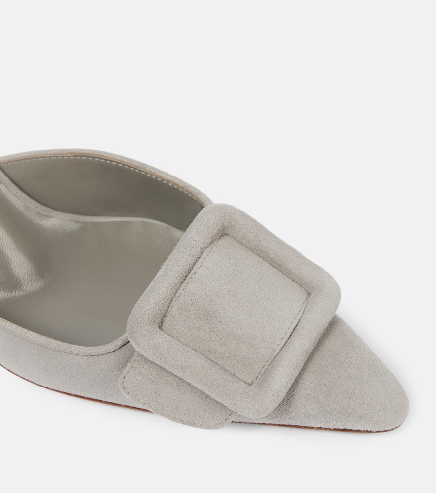 Manolo Blahnik Maysale 70 suede mules