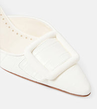 Manolo Blahnik Maysalebi 50 croc-effect leather mules
