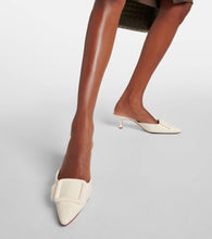 Manolo Blahnik Maysalebi 50 croc-effect leather mules