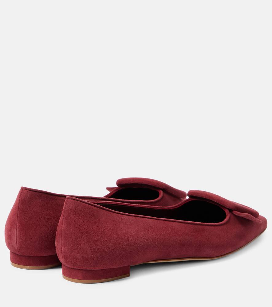 Manolo Blahnik Maysalepumpflat suede ballet flats