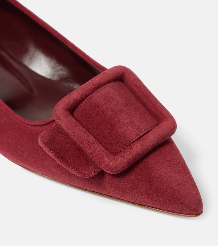Manolo Blahnik Maysalepumpflat suede ballet flats