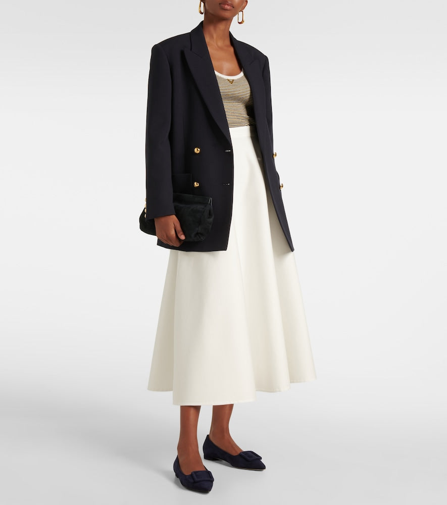 Manolo Blahnik Maysale suede ballet flats