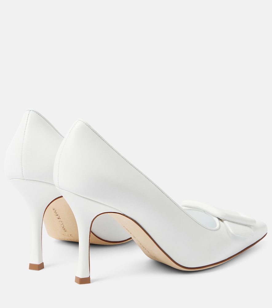 Manolo Blahnik Maysale 70 suede pumps