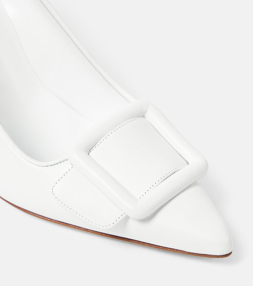Manolo Blahnik Maysale 70 suede pumps