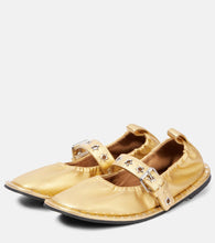 Stella McCartney Falabella metallic Mary Jane flats
