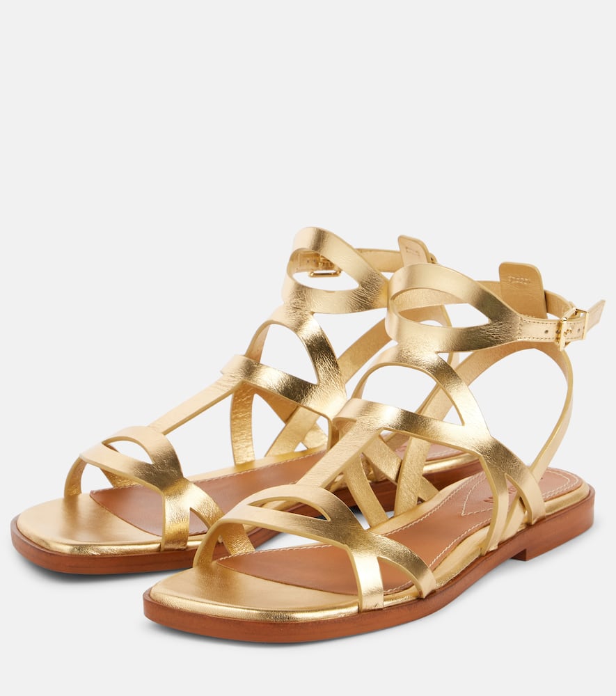 Zimmermann Zimmermann Bay metallic leather sandals