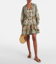 Zimmermann Prisma leather-trimmed raffia slides