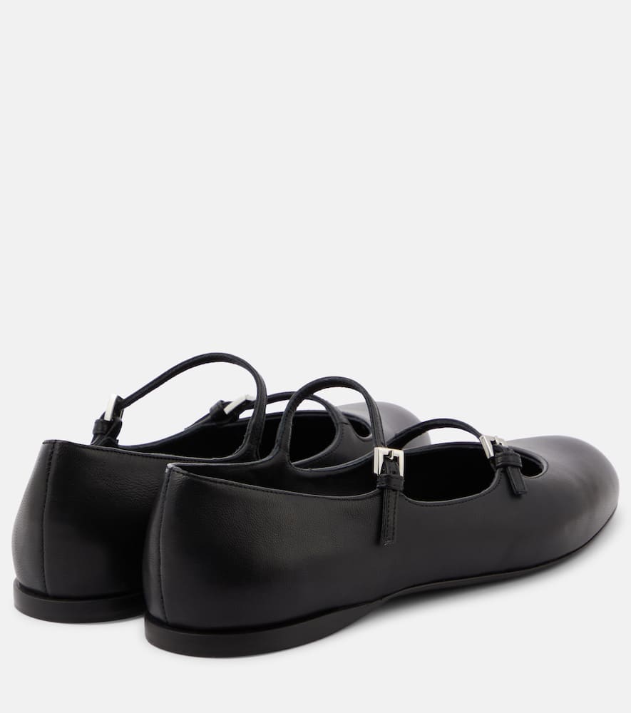 Max Mara Circus leather Mary Jane flats