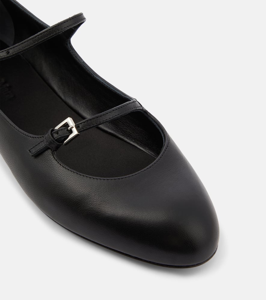 Max Mara Circus leather Mary Jane flats