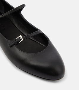 Max Mara Circus leather Mary Jane flats