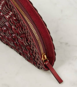 The Row Sunset woven leather clutch