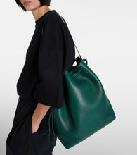 The Row Belvedere leather bucket bag