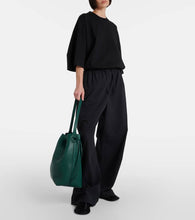 The Row Belvedere leather bucket bag