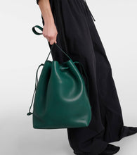 The Row Belvedere leather bucket bag