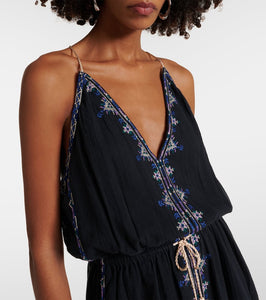 Marant Etoile Siana halterneck cotton midi dress