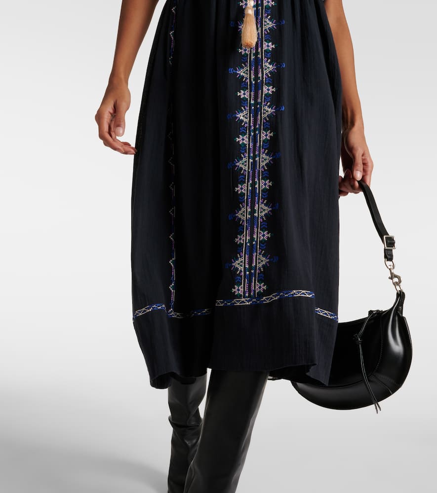 Marant Etoile Siana halterneck cotton midi dress