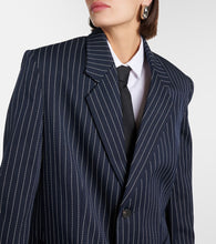 The Frankie Shop Aiden pinstripe twill blazer