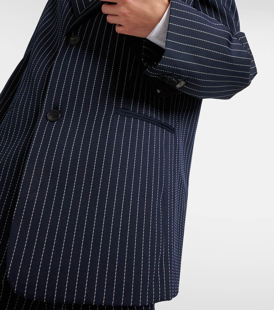 The Frankie Shop Aiden pinstripe twill blazer