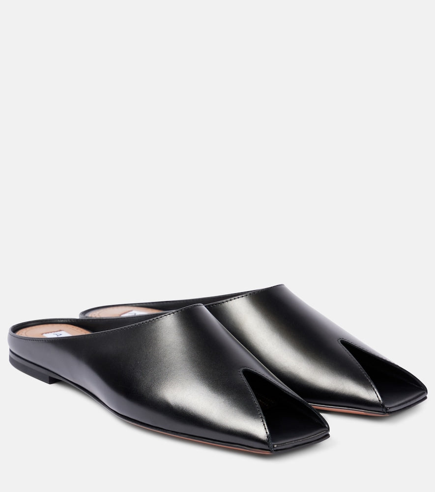 Alaia Spike leather mules - Alaia Spike 皮革穆勒鞋