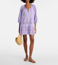 Melissa Odabash Ashley embroidered cotton kaftan