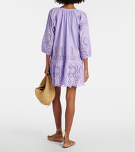 Melissa Odabash Ashley embroidered cotton kaftan