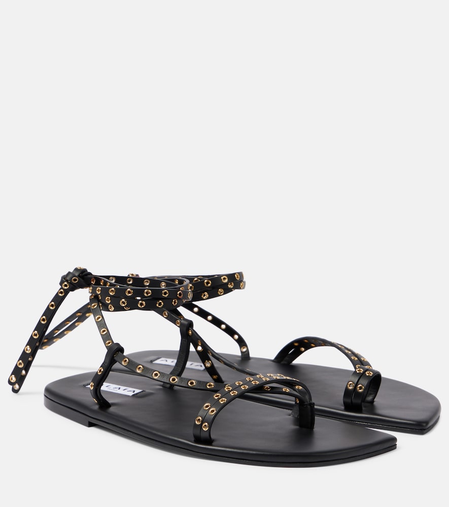 Alaia Marsa embellished leather sandals - Alaia Marsa 缀饰皮革凉鞋
