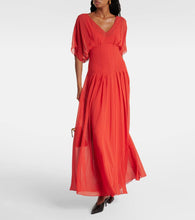 Max Mara Murge draped silk gown