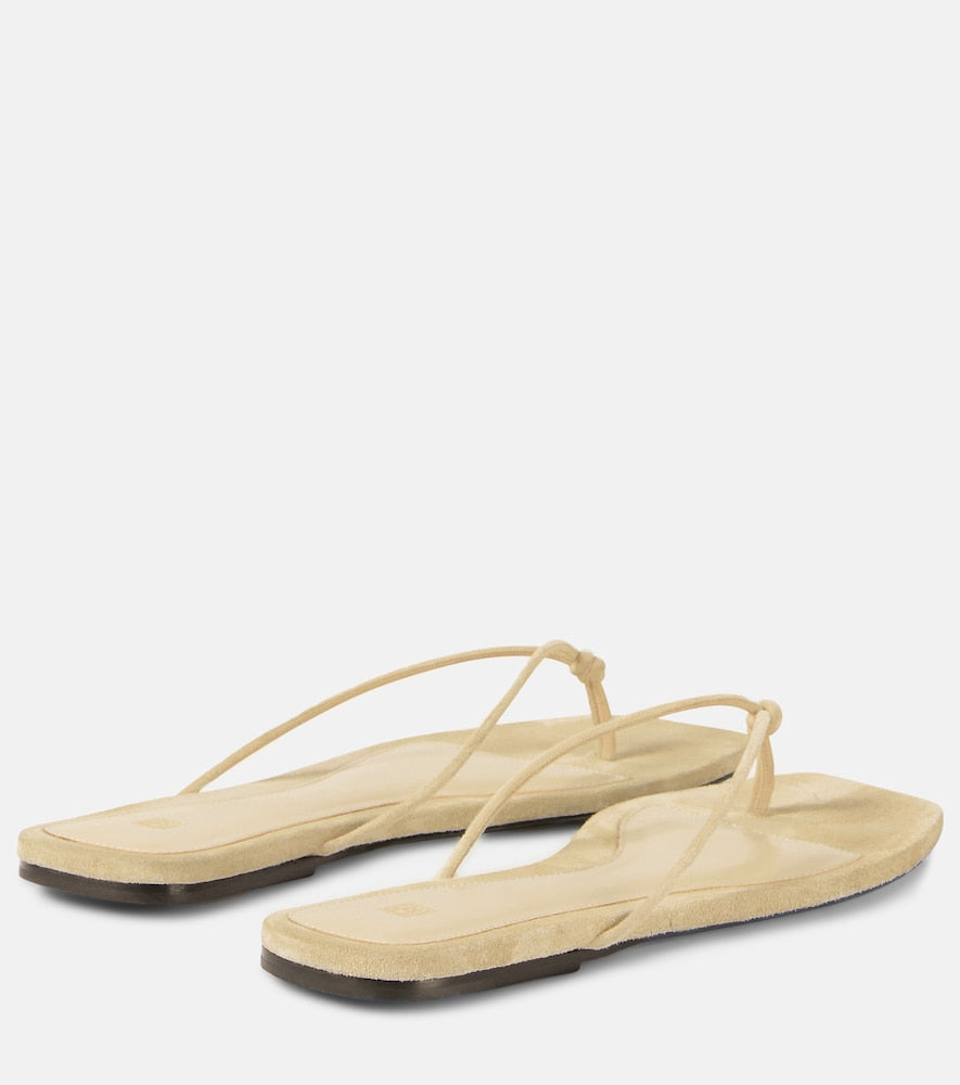 Toteme The Knot suede thong sandals