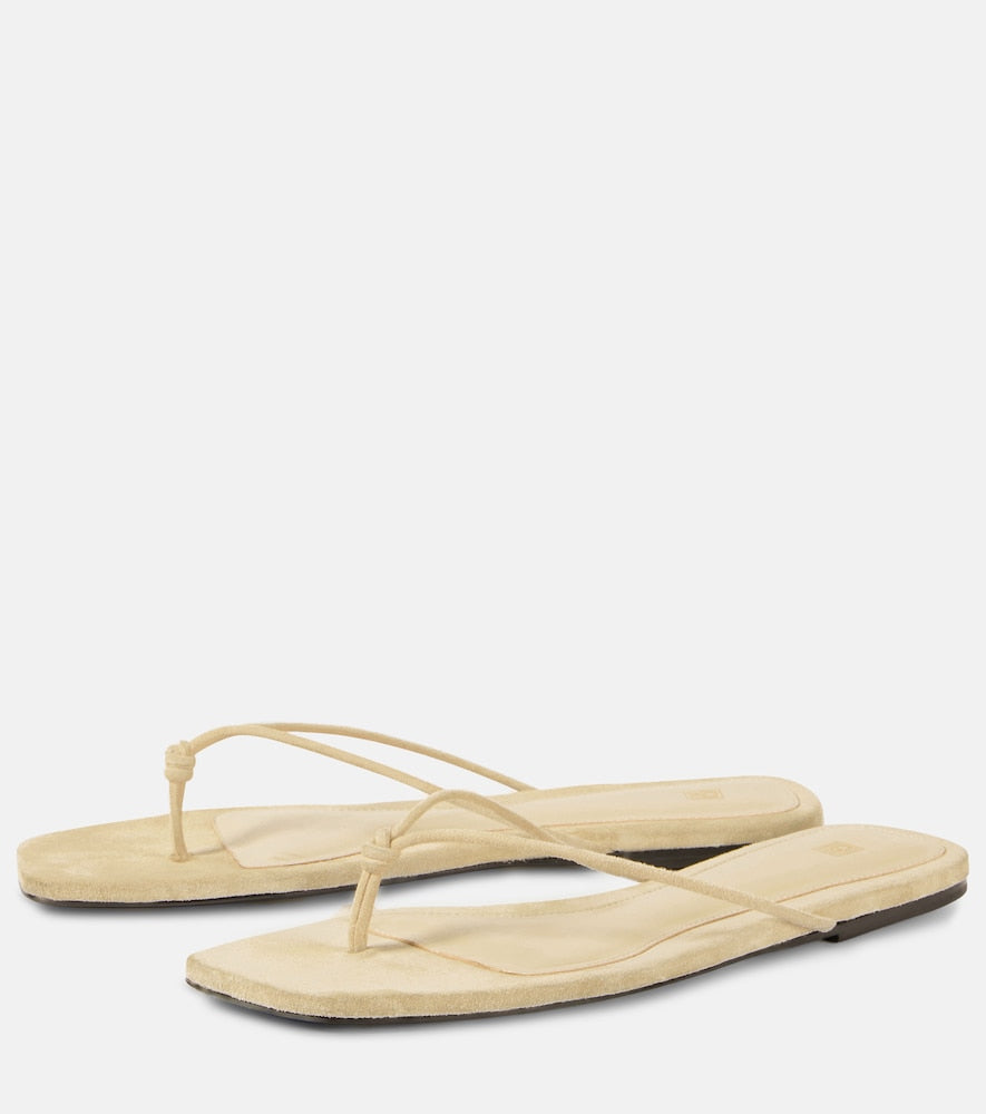 Toteme The Knot suede thong sandals