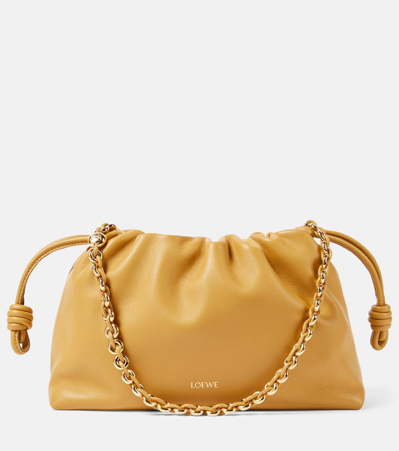 Loewe Flamenco Medium leather clutch. Shop Loewe Shoulder Bags for women now.