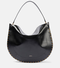 Isabel Marant Oskan studded leather shoulder bag. Shop Isabel Marant Shoulder Bags for women now.