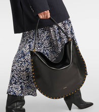 Isabel Marant Oskan studded leather shoulder bag