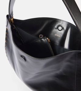 Isabel Marant Oskan studded leather shoulder bag