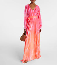 Anna Kosturova Printed silk wrap dress