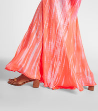 Anna Kosturova Printed silk wrap dress