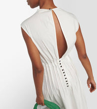 Khaite Wes pleated cotton poplin maxi dress